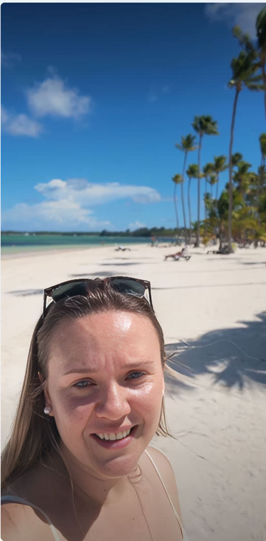 La reacción de una extranjera al descubrir una playa dominicana por primera vez 2 La reacción de una extranjera al descubrir una playa dominicana por primera vez