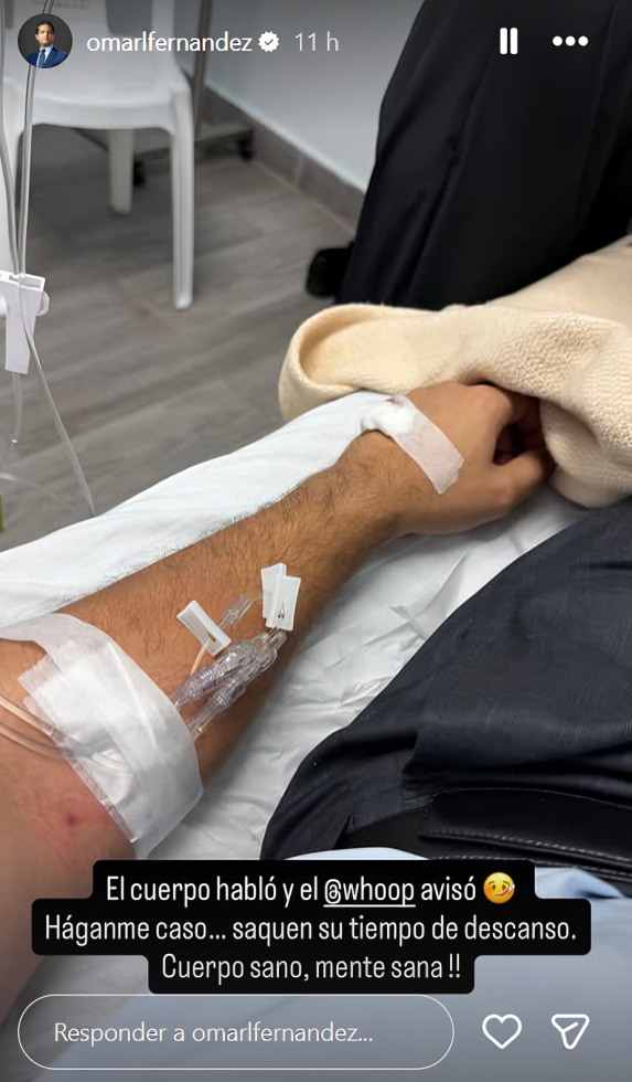 Omar Fernández es ingresado a un centro de salud: esto es lo que se sabe 2 Omar Fernández es ingresado a un centro de salud: esto es lo que se sabe