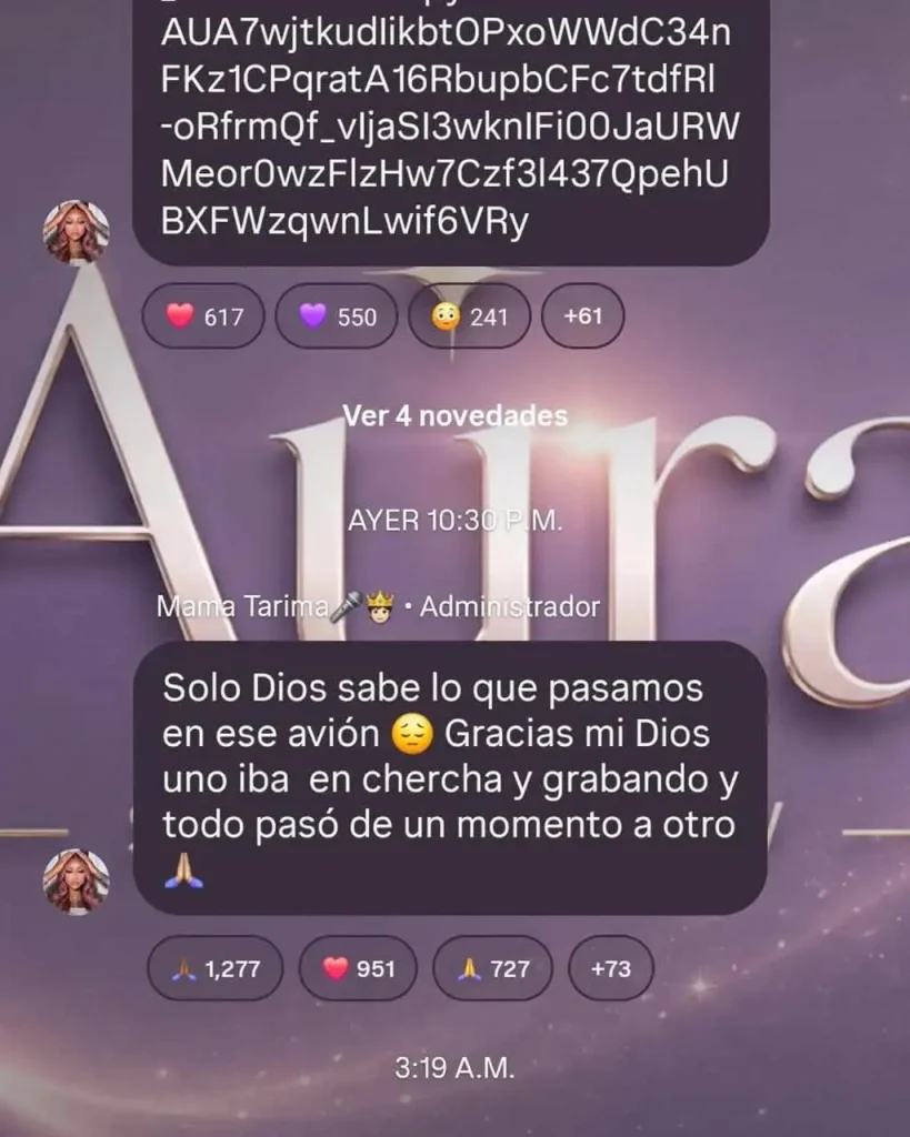 La Perversa relata momentos de tensión durante un vuelo 2 La Perversa relata momentos de tensión durante un vuelo