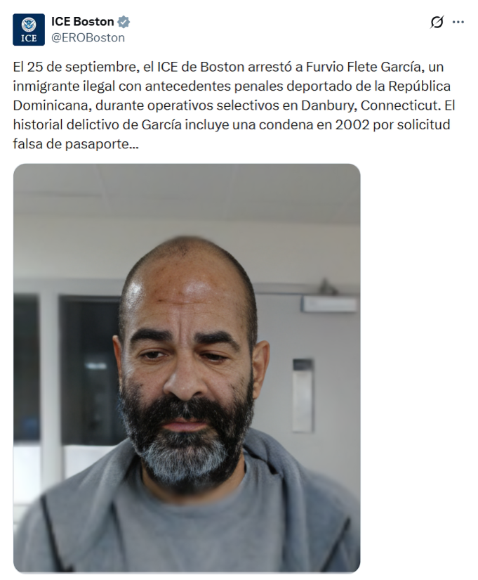 ICE arresta a dominicano en EE. UU.: revelan detalles de su historial