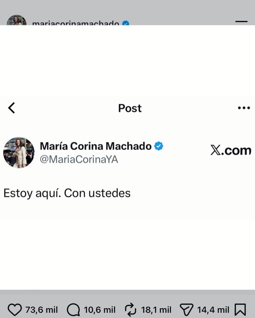 María Corina Machado reaparece en Venezuela 2 María Corina Machado reaparece en Venezuela