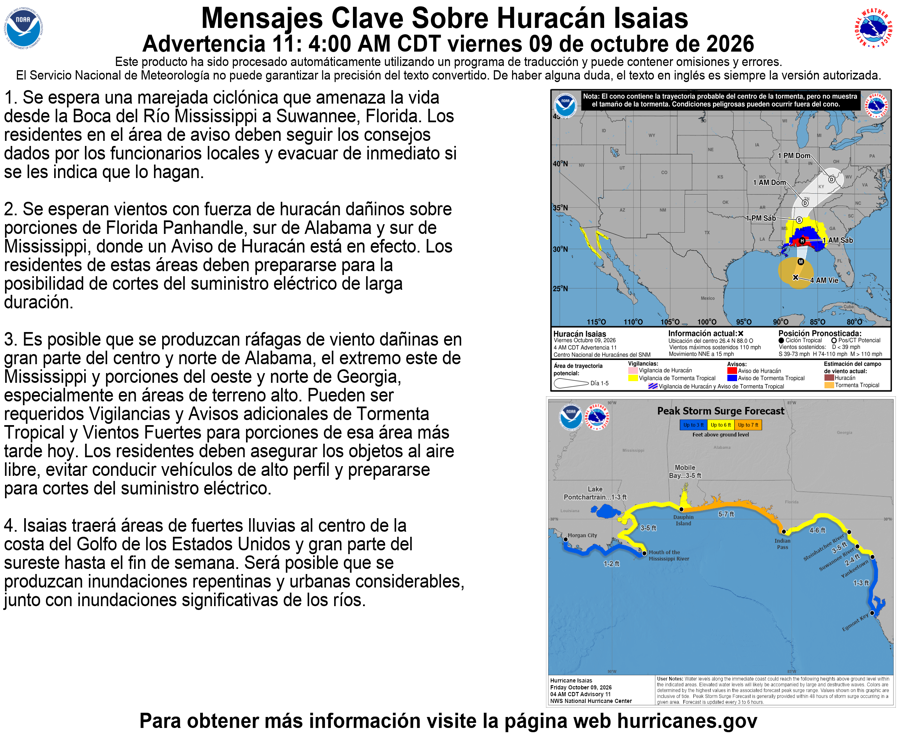Isaías se intensifica y alcanza la categoría 3 como huracán