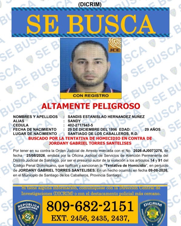 PN intensifica búsqueda prófugos en Santiago por varios casos 8 PN intensifica búsqueda prófugos en Santiago por varios casos