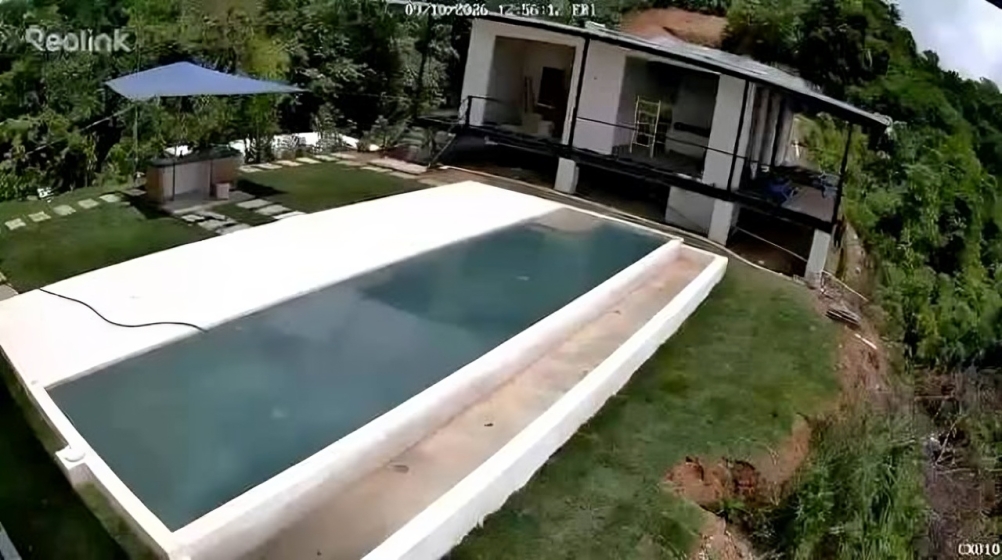 ¡impresionante! así se desbordó una piscina durante sismos en panamá