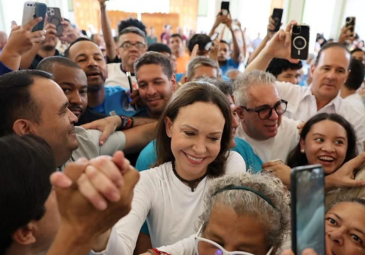 María Corina Machado reaparece en Venezuela 7 María Corina Machado reaparece en Venezuela