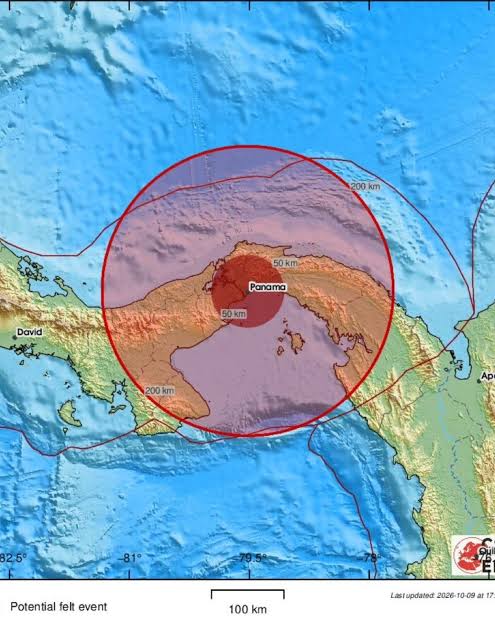 Terremoto sacude Panamá y activa alerta de tsunami 1 Terremoto sacude Panamá y activa alerta de tsunami
